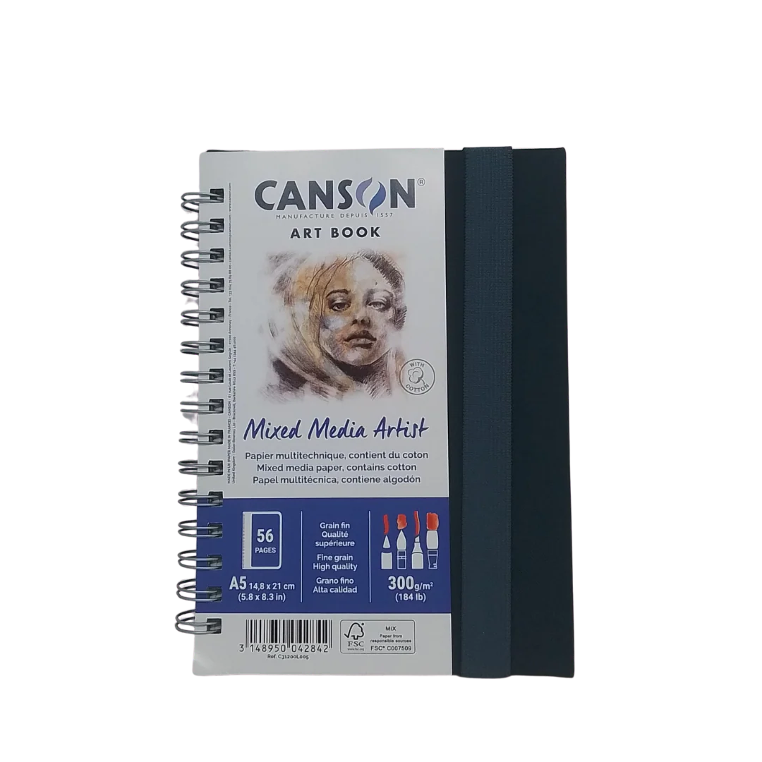 CANSON – MIXED MEDIA ARTIST ART BOOK A5 300GR LL