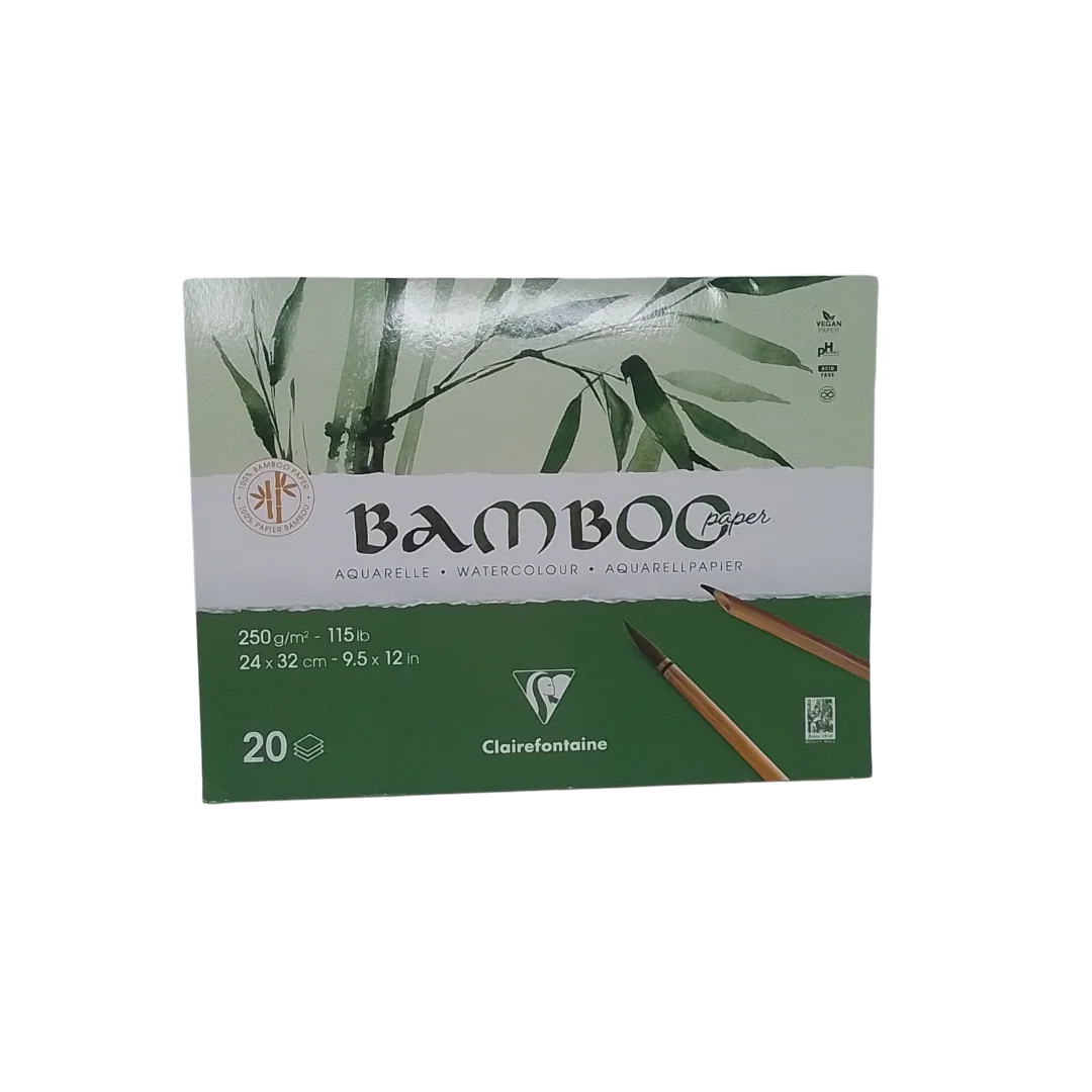 CLAIREFONTAINE – BLOCCO BAMBOO PAPER 250GR 24X32