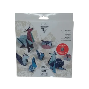 CLAIREFONTAINE - KIT ORIGAMI ANIMALI DELLA FORESTA 10X10 - 15X15 - 20X20