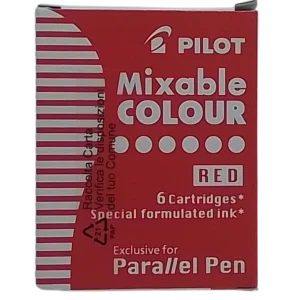 PILOT - CONF. 6 CARTUCCE PER PARALLEL PEN MIXABLE COLOUR ROSSO