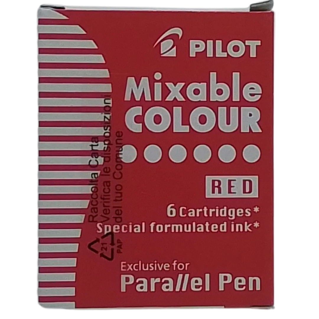 PILOT – CONF. 6 CARTUCCE PER PARALLEL PEN MIXABLE COLOUR ROSSO