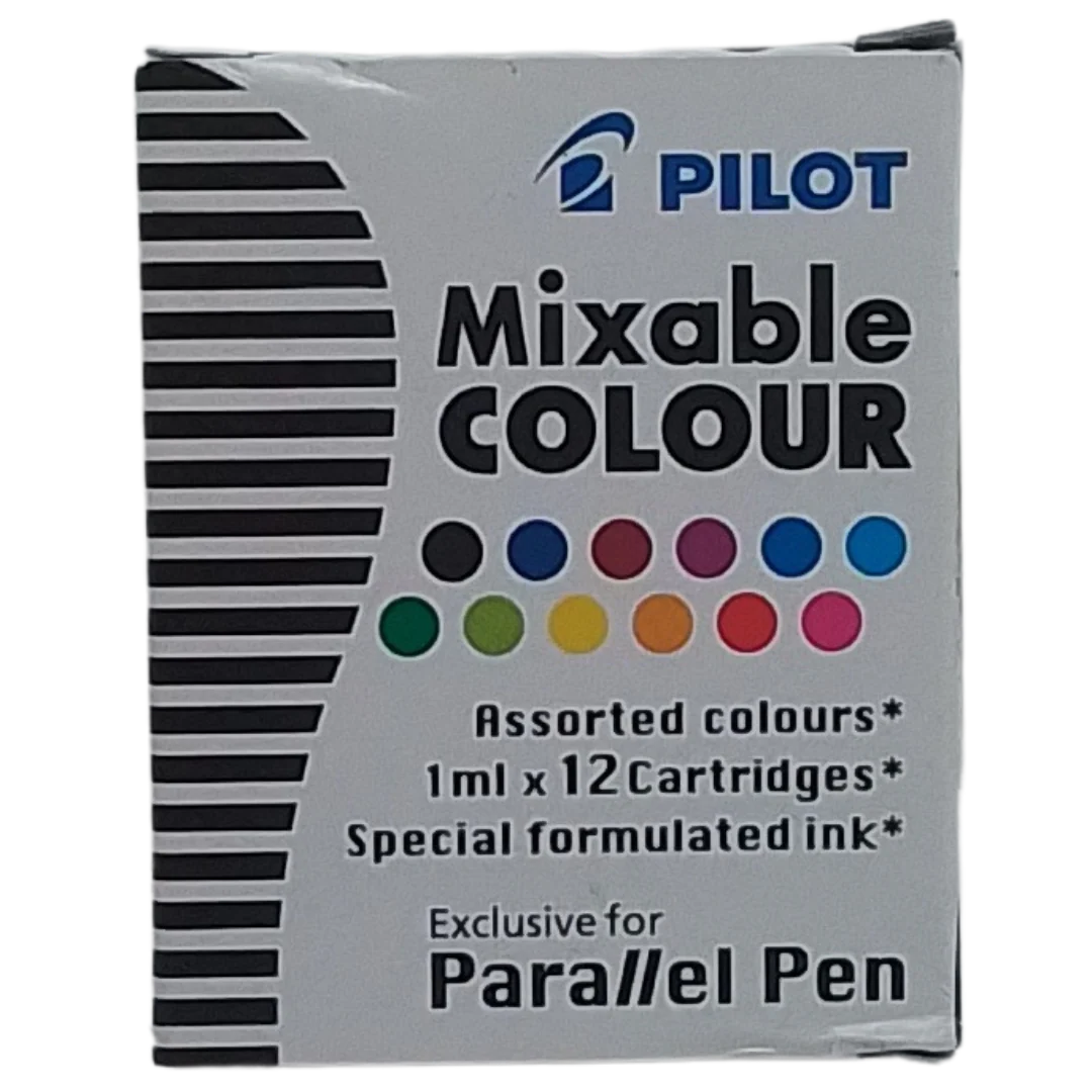 PILOT – CONF. 12 CARTUCCE PER PARALLEL PEN MIXABLE COLOUR COLORI ASSORTITI