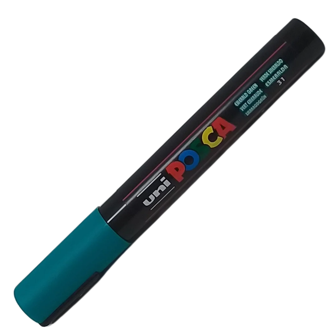UNI – POSCA PENNARELLO A VERNICE PC-5M (PUNTA 1.8) 31 VERDE SMERALDO