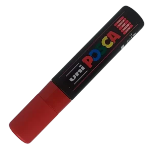 UNI - POSCA PENNARELLO A VERNICE PC-17K (PUNTA 15) 15 ROSSO
