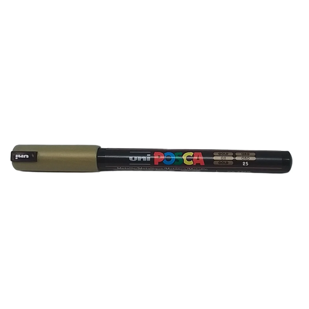 UNI – POSCA PENNARELLO A VERNICE PC-1MR (PUNTA 0.7) 25 ORO