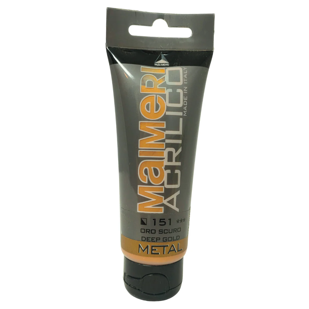MAIMERI – TUBETTO ACRILICO 75ML ORO SCURO 151