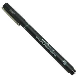 MITSUBISHI - UNI PIN FINE LINE PENNARELLO INDELEBILE NERO 0.7