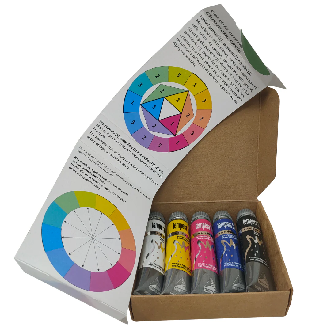 MAIMERI – PRIMARY SET COLORI A TEMPERA FINE 5X20ML