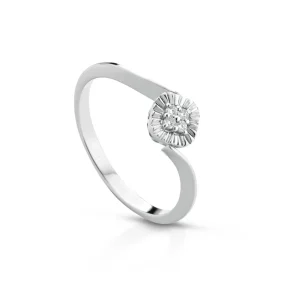 Anello Donna in Oro 18 Carati con Diamanti