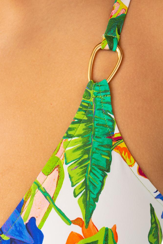 INTERO Donna LISE CHARMEL senza Imbottitura Coppa C slip coprente Bianco fantasia - immagine 4