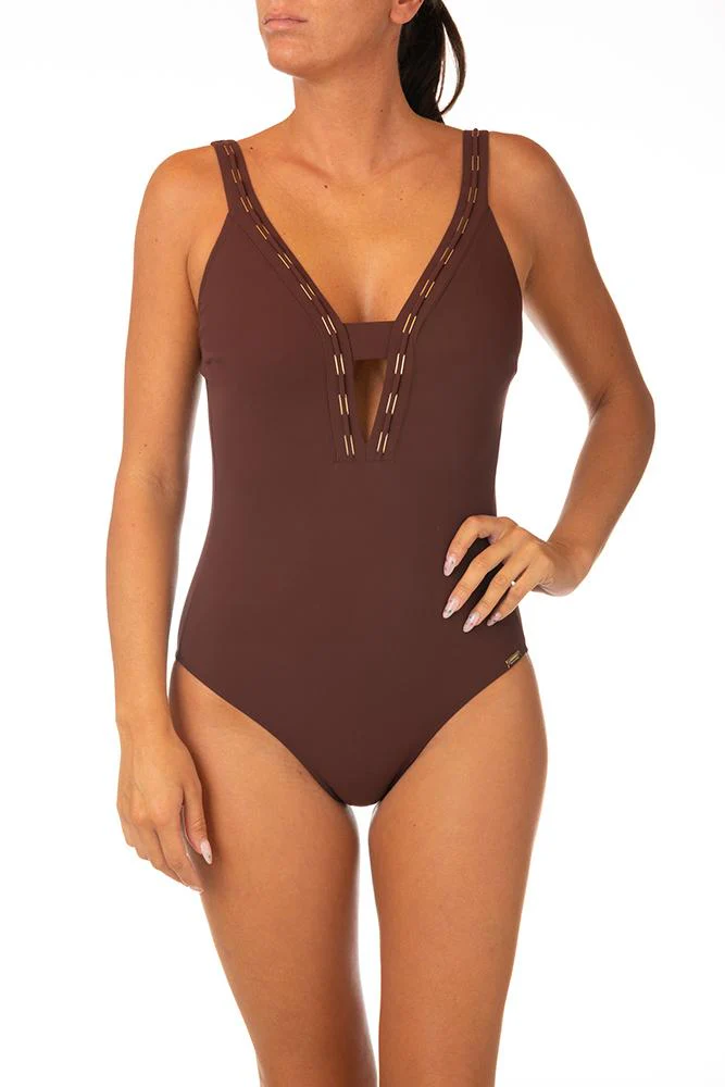 INTERO Donna MARYAN MEHLHORN senza Imbottitura Coppa C slip coprente Marrone