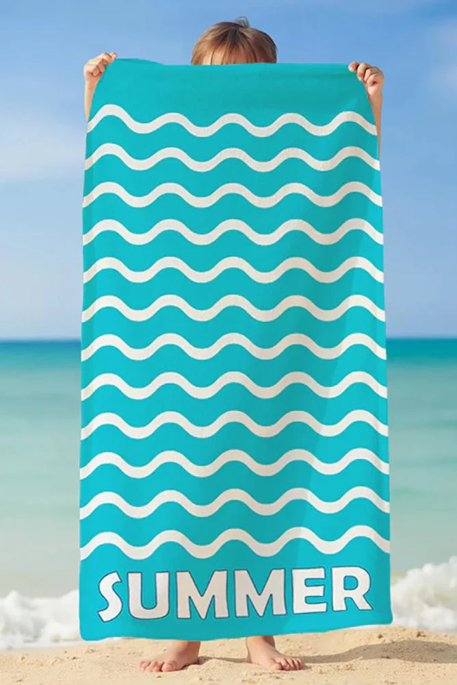 TELO MARE UNISEX COMPTOIR DE LA PLAGE MICROFIBRA   Azzurro