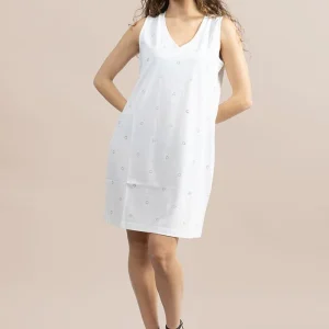 ABITO Donna VERDISSIMA   CORTO Bianco