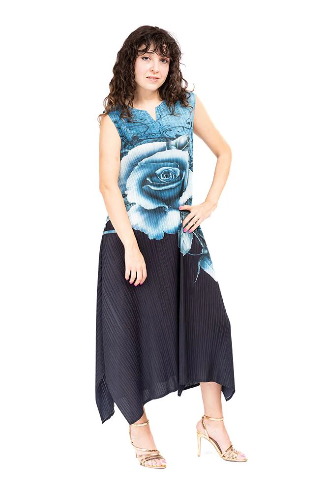 ABITO Donna Clamar   LUNGO Blu