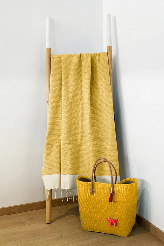 TELO MARE UNISEX COMPTOIR DE LA PLAGE COTONE   Giallo