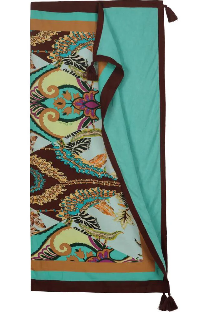 TELO MARE Donna MISS BIKINI SPUGNA   Turchese fantasia