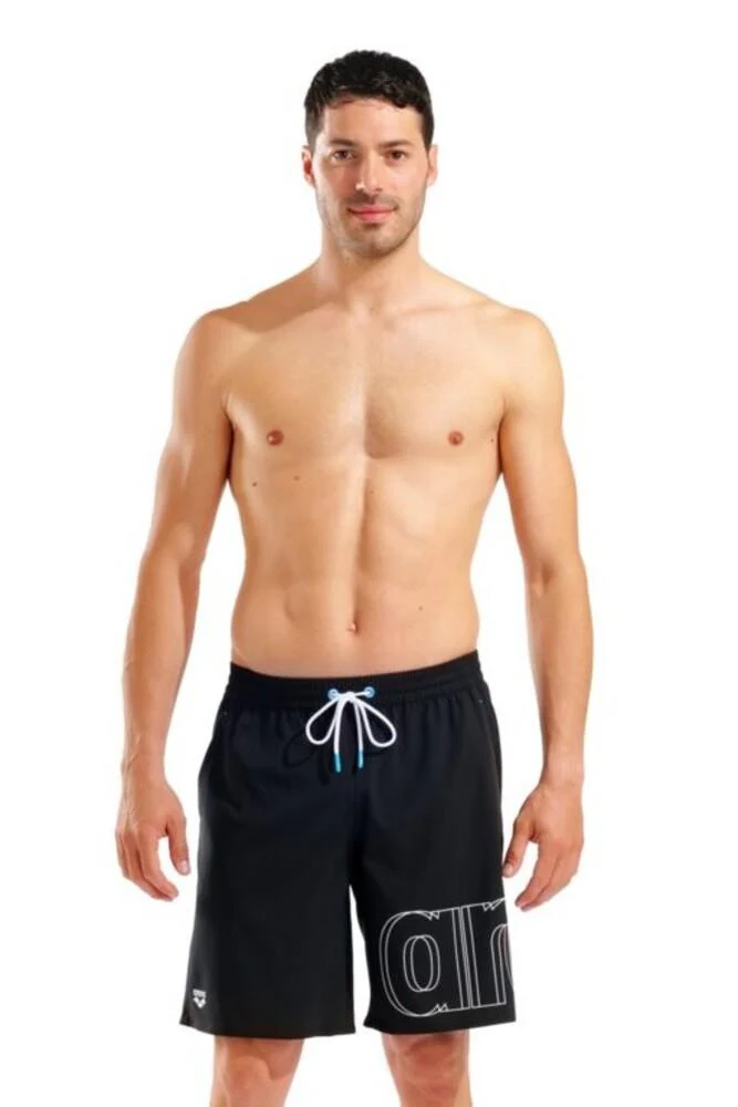 BOXER Uomo ARENA con elastico  LUNGO Nero