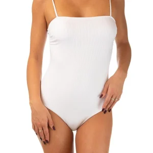 INTERO Donna BE BEACH a Fascia  slip brasiliana Bianco