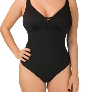 INTERO Donna BERNE' Imbottito Coppa D slip coprente Nero