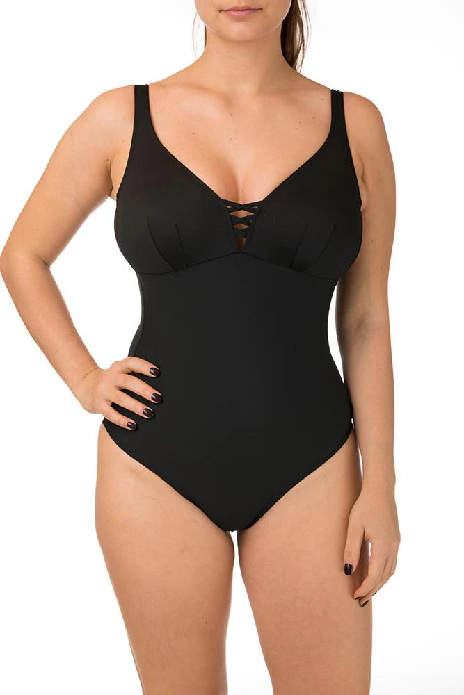 INTERO Donna BERNE’ Imbottito Coppa D slip coprente Nero