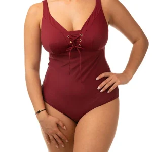 INTERO Donna BERNE' senza Imbottitura Coppa DD slip coprente Bordeaux