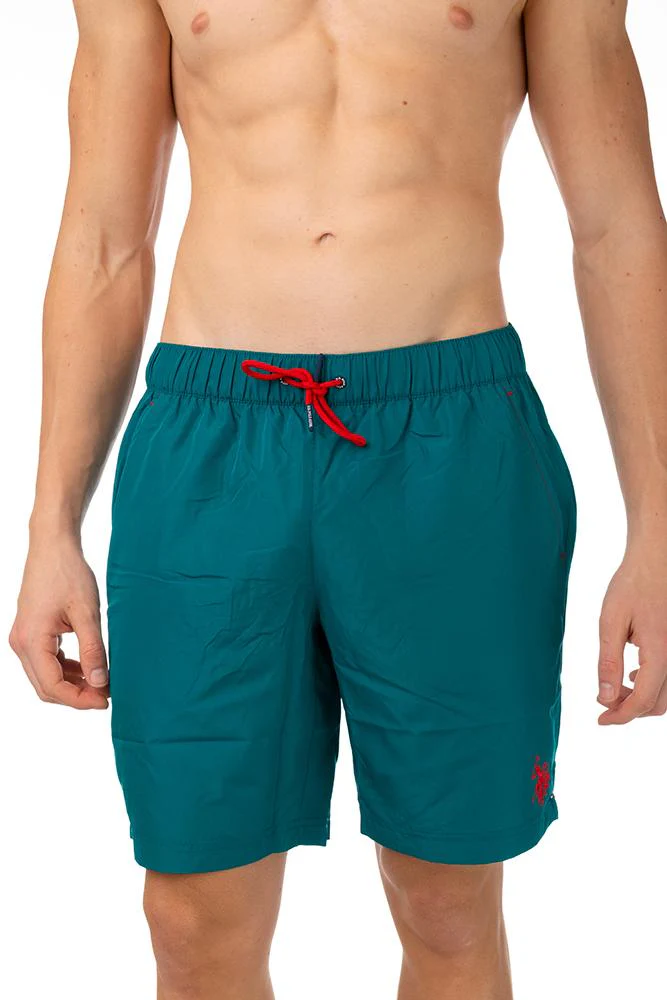 BOXER Uomo US POLO con elastico  LUNGO Petrolio