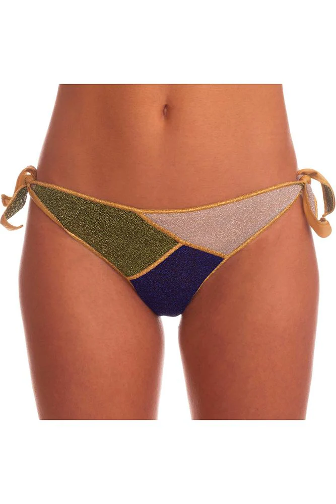 MIX SLIP Donna BE BEACH   slip con fiocchi Verde/azzurro