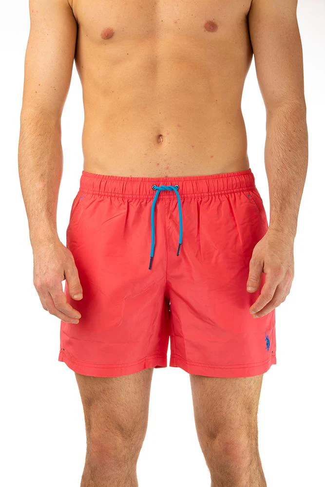 BOXER Uomo US POLO con elastico  CORTO Corallo