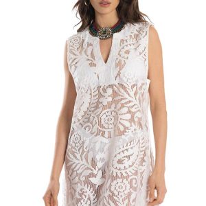 ABITO Donna PIN UP   CORTO Bianco