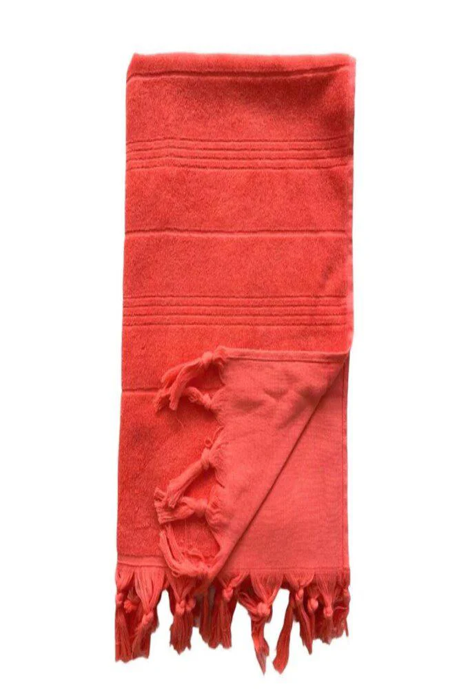 TELO MARE UNISEX COMPTOIR DE LA PLAGE SPUGNA   Arancio