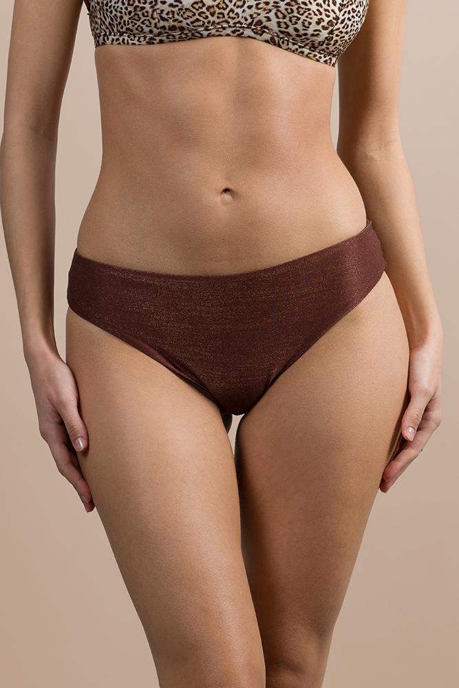 MIX SLIP Donna BE BEACH   slip coprente Marrone lurex