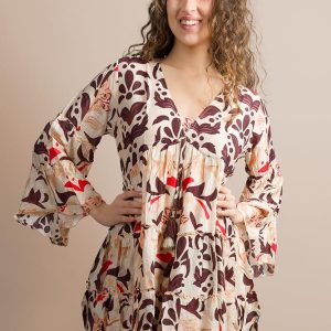 ABITO Donna PAHIESA   CORTO Marrone