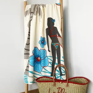 TELO MARE UNISEX COMPTOIR DE LA PLAGE MICROFIBRA   Beige