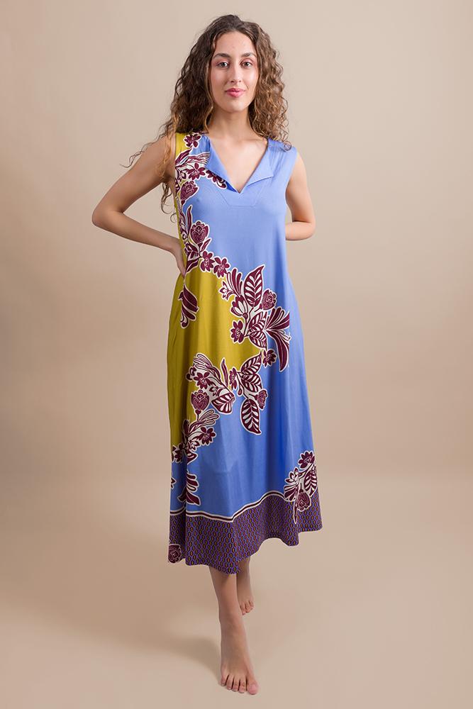 ABITO Donna FEELING   LUNGO Azzurro