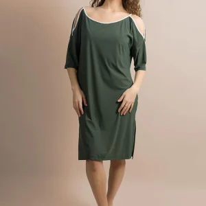 ABITO Donna LUISA MARIA LUGLI   CORTO Verde/avorio