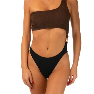 INTERO Donna ME FUI TRIKINI  slip brasiliana Marrone/nero