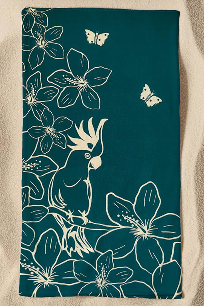 TELO MARE UNISEX COMPTOIR DE LA PLAGE MICROFIBRA   Blu