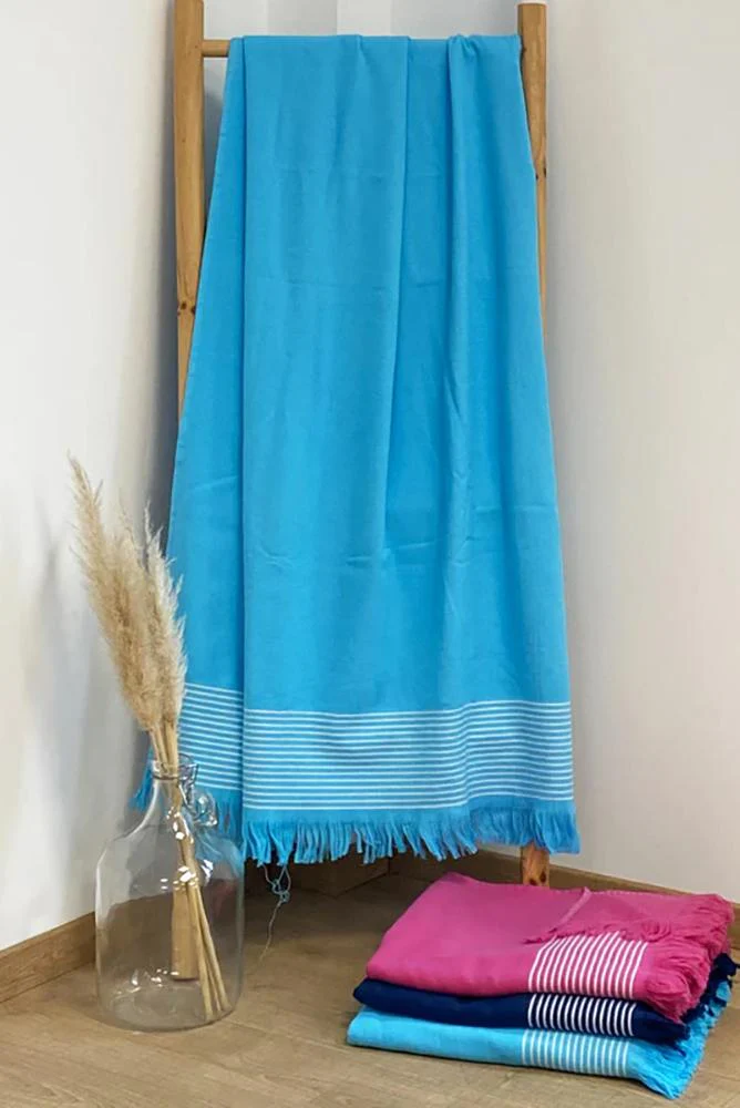 TELO MARE UNISEX COMPTOIR DE LA PLAGE COTONE   Turchese