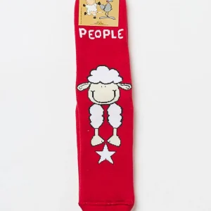 CALZE BAMBINA HAPPY PEOPLE    Rosso