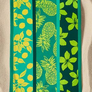 TELO MARE UNISEX COMPTOIR DE LA PLAGE MICROFIBRA   Verde