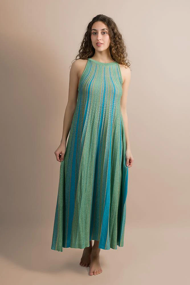 ABITO Donna AGGEL   LUNGO Azzurro