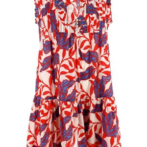 KAFTANO Donna KARAKORUM   CORTO Fantasia bianco/rosso/viola