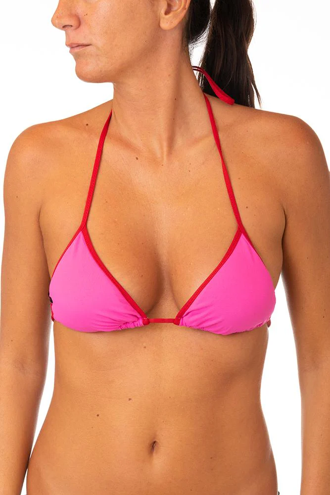 MIX REGGISENO Donna BE BEACH TRIANGOLO   Rosa/rosso