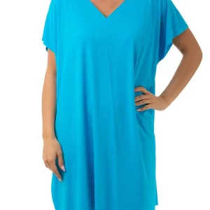 KAFTANO Donna BE BEACH   CORTO Celeste/blu