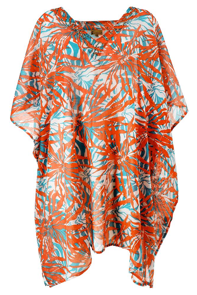 ABITO Donna KARAKORUM   CORTO Arancio fantasia