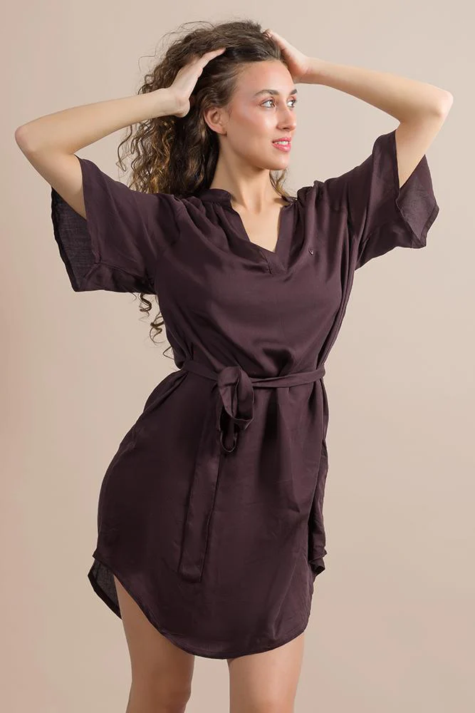 KAFTANO Donna EMPORIO ARMANI   CORTO Caffe