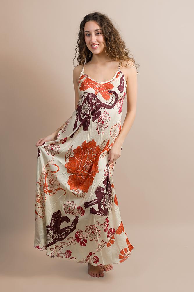 ABITO Donna PAHIESA   LUNGO Marrone