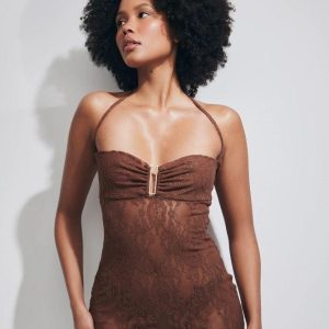 ABITO Donna MATINEE   LUNGO Marrone