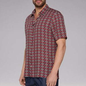 MAGLIA Uomo FXXK CAMICIA   Marrone fantasia