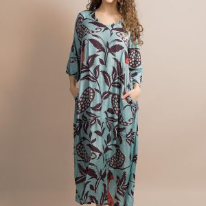 ABITO Donna PAHIESA   LUNGO Azzurro